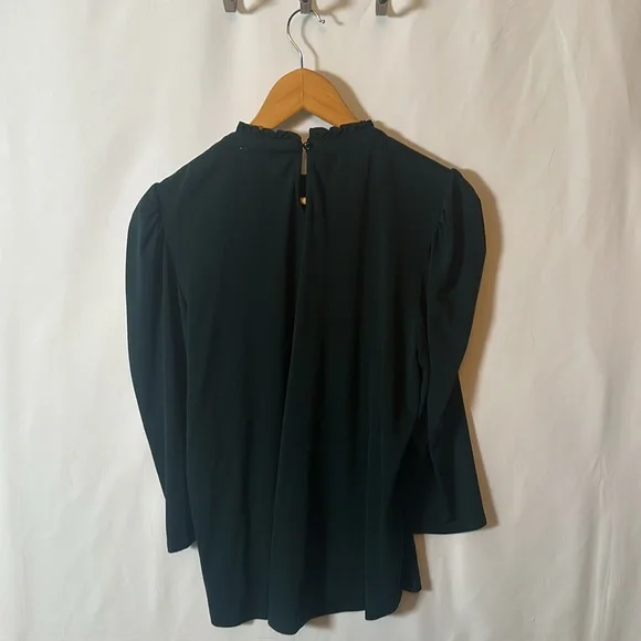 Adrianna Papell forest green blouse - Picture 5 of 7